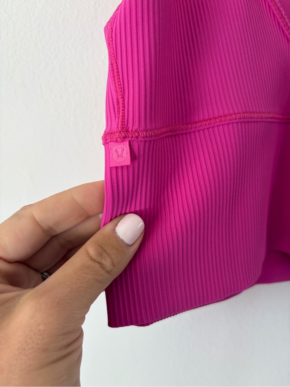 Lululemon Power Pivot Ribbed Fitted Reversible Tank Top In Pink - Picture 3 of 5